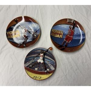 1997 Bulls Michael Jordan "Slam Jammer 3D Collectors Plate Upper Deck Plate4060